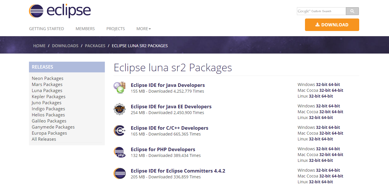 latest version of eclipse ide for mac